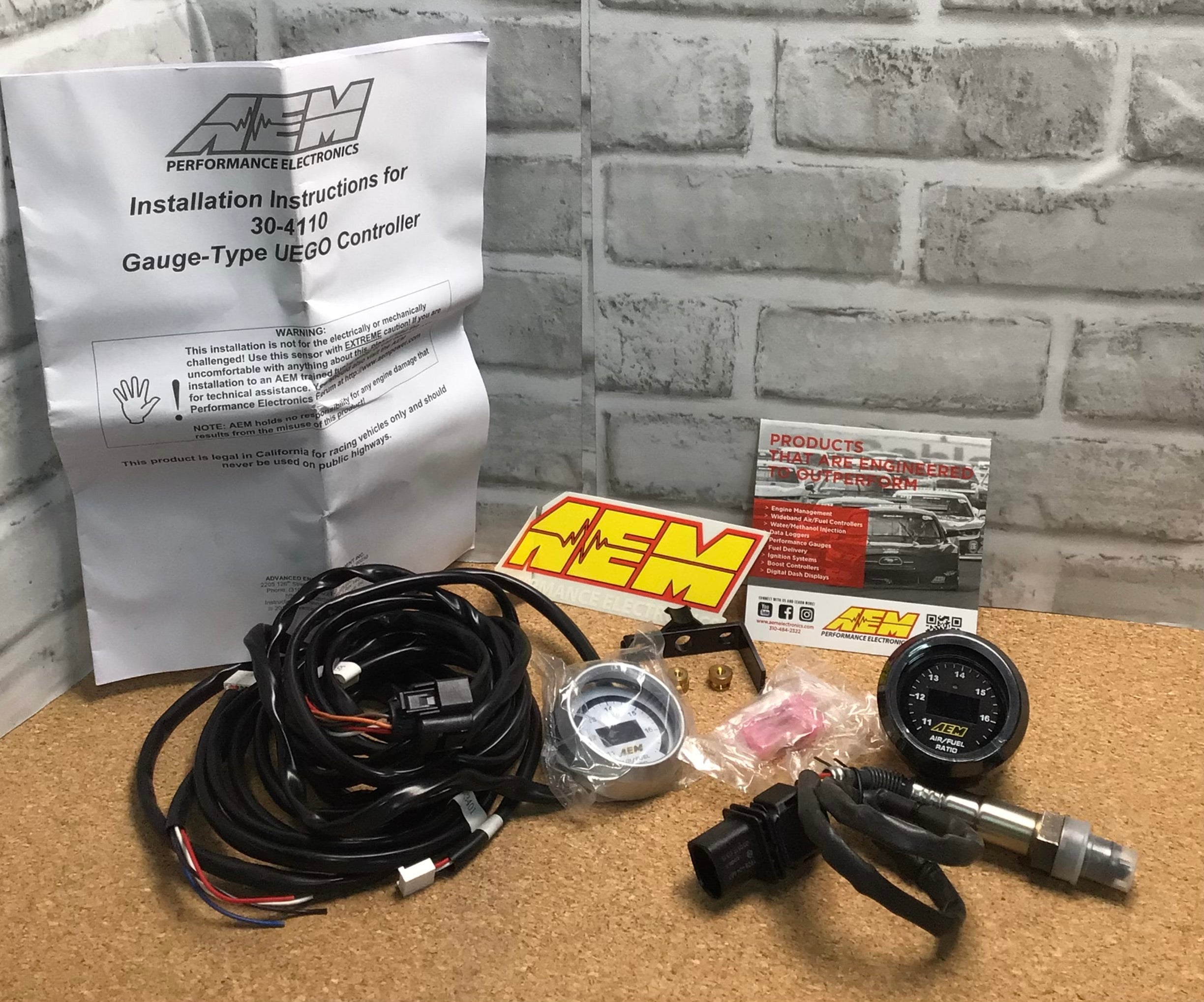 30-4110 UEGO Air/Fuel Ratio Gaug,37301001 Gauge-Type UEGO Controller (7830997172462)